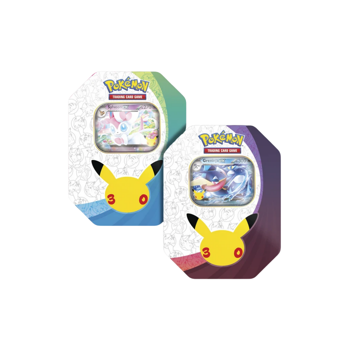 Lata Greninja o Sylveon ex 30º Aniversario - Español