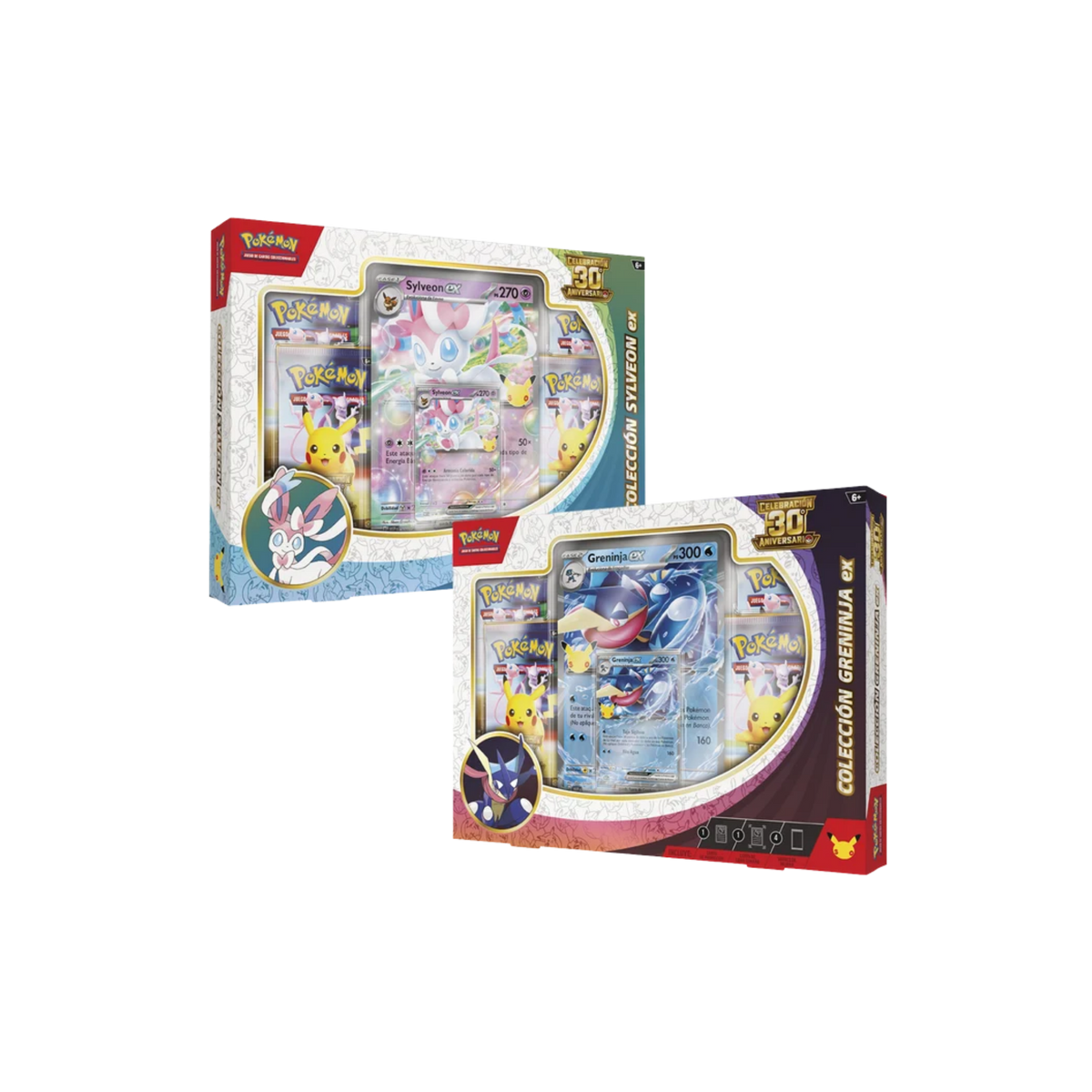 Colección Sylveon o Greninja ex 30º Aniversario - Español
