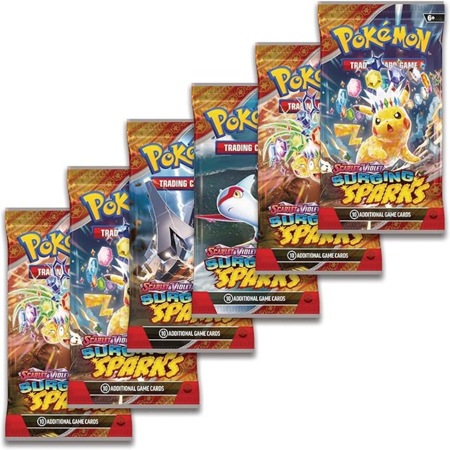 Booster Bundle Surging Sparks - Inglés - 6 Sobres de Refuerzo Pokémon TCG
