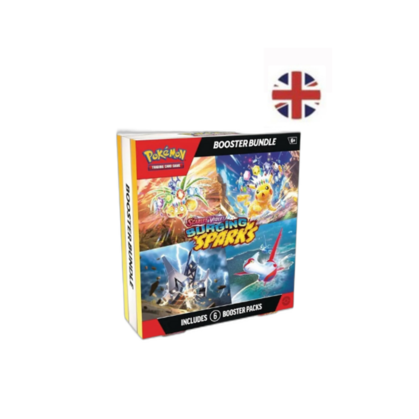 Booster Bundle Surging Sparks - Inglés - 6 Sobres de Refuerzo Pokémon TCG